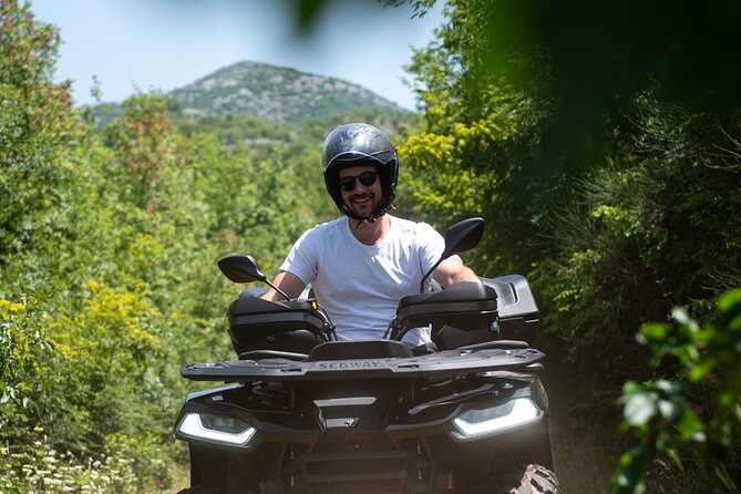 2-Hour Dubrovnik Countryside ATV/Quad Safari with Pickup included - Modrič Kamen above Zaton Bay: the cliff stop worth the dust