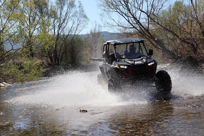 Buggy Safari in the Countryside with Transport from Dubrovnik - Konavle Views: Rocky Coastline on One Side, Fields on the Other