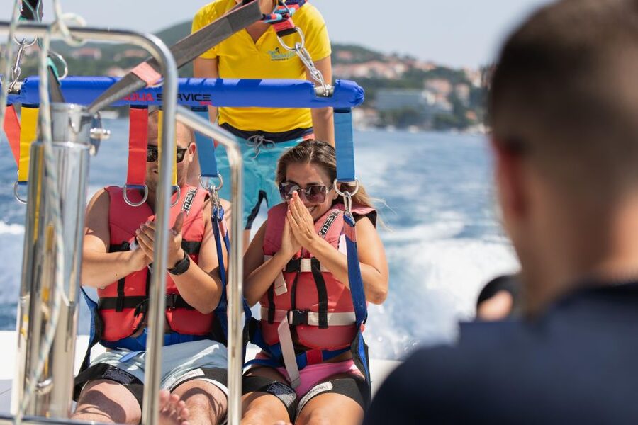 Cavtat: Parasailing - How the Parasailing Flight Works in Cavtat