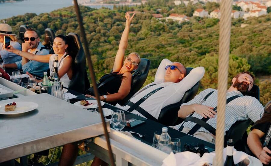 Dinner in the Sky Dubrovnik - Sunset Dinner vs. 360° Panorama Lunch: When to Book for Best Views