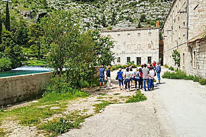 Dubrovnik City Tour: Panorama Drive & Sightseeing Walk - Van views from the bridge and the river world of Ombla