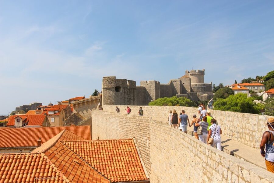 Dubrovnik City Walls Walking Tour - Entering at Pile Gate: the stairway that rewards you fast