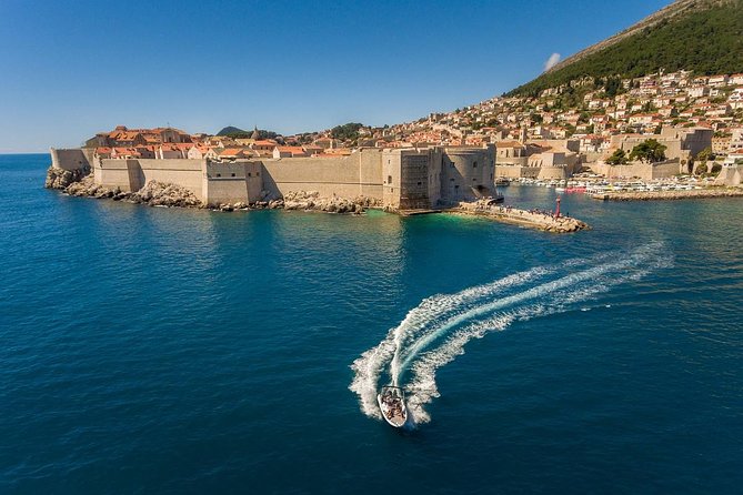 Dubrovnik Elafiti islands Private Speedboat Tour - Kolocep cave stop: swimming, snorkeling, and the Blue Cave pull