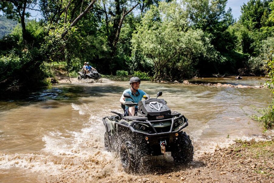 Dubrovnik: Kojan Koral ATV Quad Safari with transport - The Konavle quad route: four terrain types, plus the river Ljuta moment