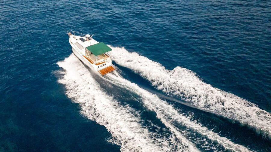 Dubrovnik: Lucky Boat Tour - Elaphite Islands and Blue Cave - Koločep (Kalamota): lush Elaphite greenery and a calmer pace after Dubrovnik