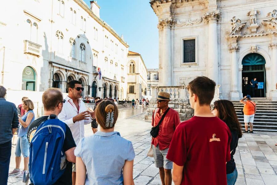 Dubrovnik: Old Town Food Tour - The Clocktower start: easy to find, right where the action is