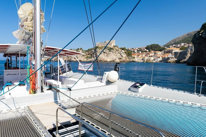 Dubrovnik Sunset Catamaran Cruise with drinks - Onboard Vibe: Adults Only, Small Group, Chill Setup