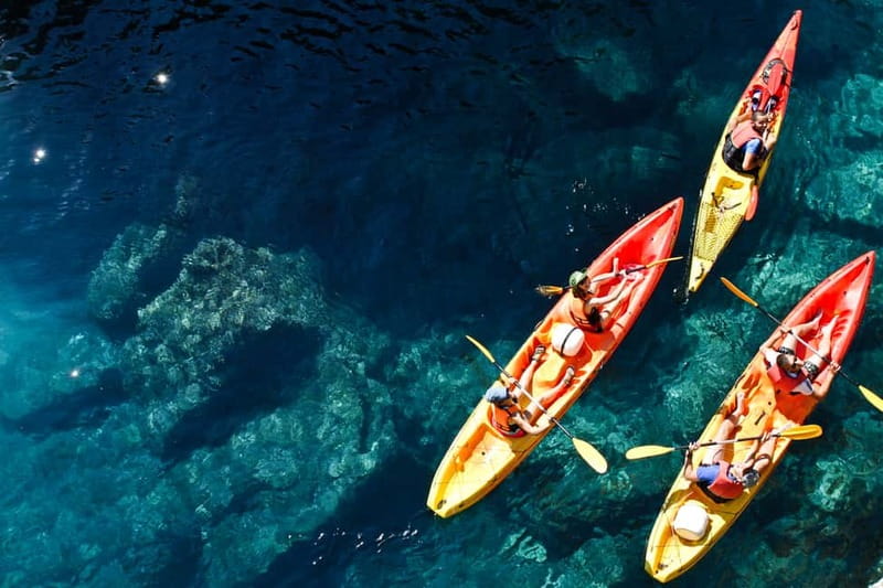 Dubrovnik: Sunset Sea Kayaking Tour - Lokrum from the water: what that half-float, half-paddle section feels like