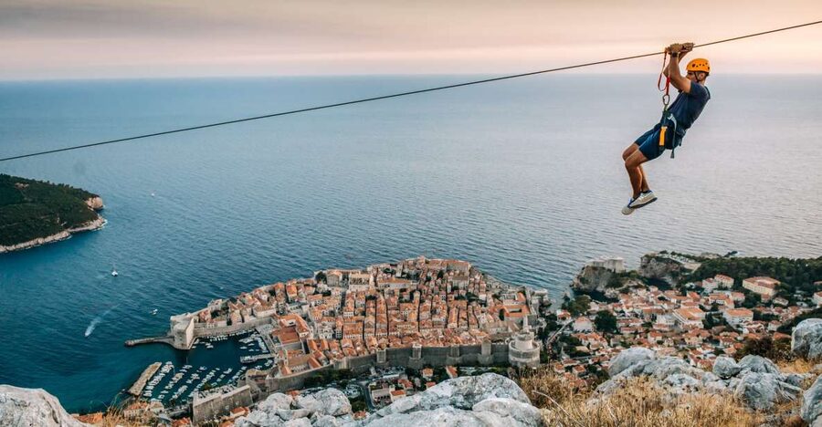 Dubrovnik: Sunset Zip Line Experience Followed by Wine - Your Four Zipline Runs: Two Lines Twice, Plus the Best View Moments