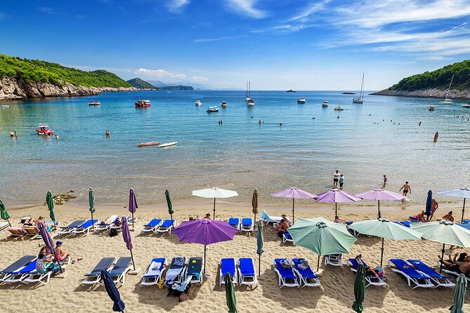 Elaphite Islands Cruise and Blue Cave Snorkeling Boat Tour from Dubrovnik - Lopud Island and Sunj Bay: Your Main Beach Block