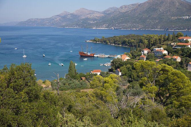 Elaphiti Islands On The Luxury Pirate Ship Karaka Dubrovnik - Stop 1: Koločep Island for pine shade, a village walk, and honey/olive oil
