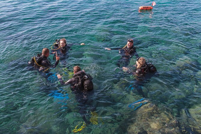 Intro Dive in Dubrovnik - The lesson first: equipment use, signals, and pressure balancing