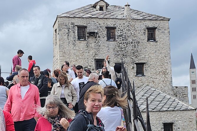 Luxury Day tour to Mostar and Kravice waterfalls - Mostar Old Bridge area: the streets, the story, the lunch