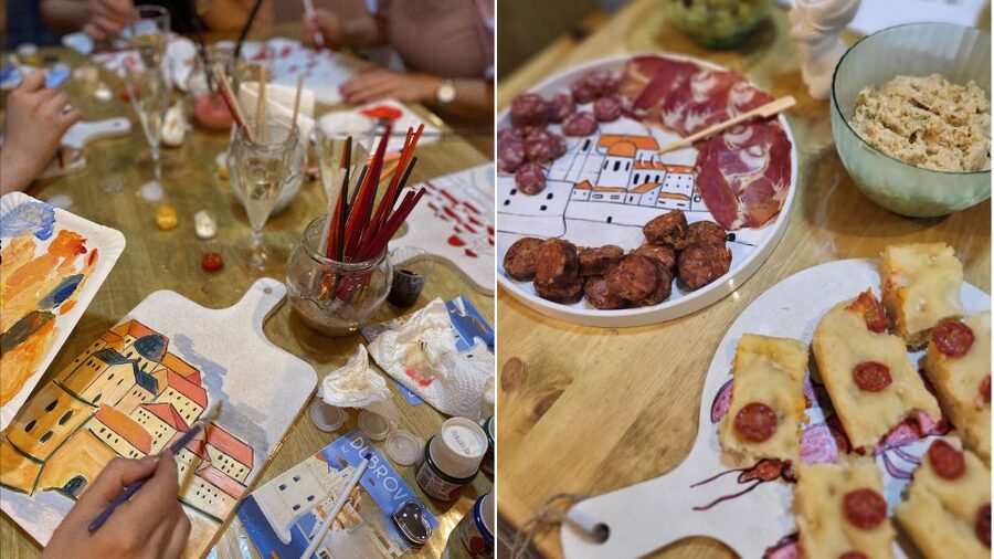 Paint, Sip, and Savor Local Flavors: Unique Local Experience - Painting Your Eco-Friendly Serving Board (Without Needing to Be an Artist)