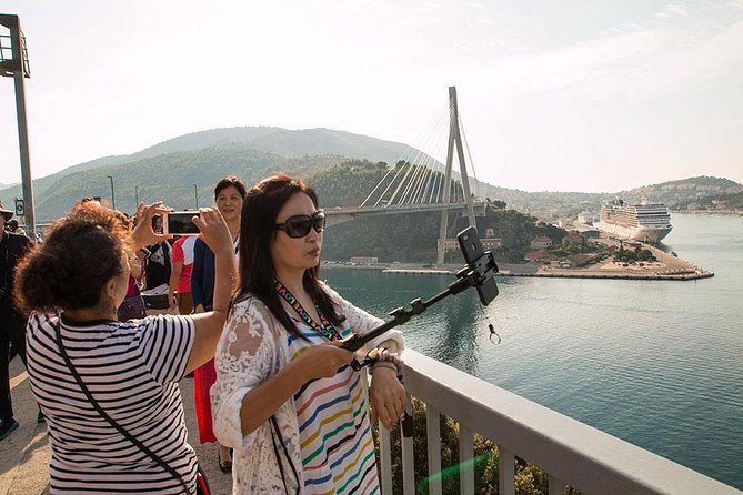 Panorama Dubrovnik & Arboretum Trsteno PRIVATE TOUR - Dr. Franjo Tuđman Bridge Terrace: Bay Views With Old Town Angle