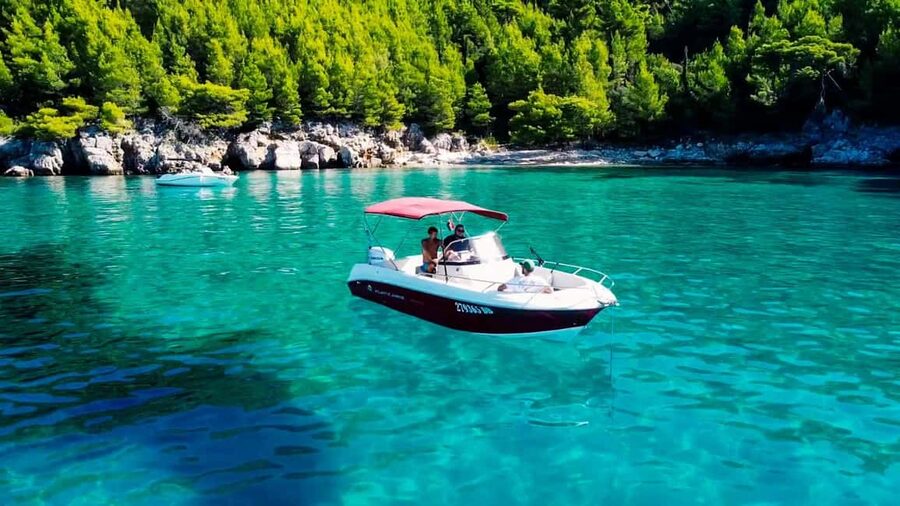 Private Boat to the Blue Cave & Elaphiti Islands with Pickup - From Dubrovnik Pickup to a Boat You Actually Use