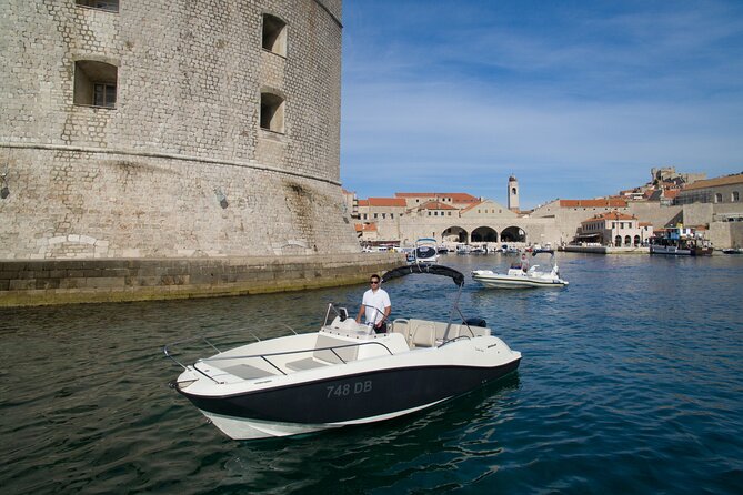 Private boat tour to Elafiti islands and south part of Mljet 8h. ALL INCLUDED - Dubrovnik’s sea panorama before you even leave the harbor