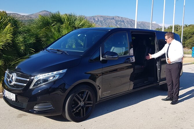 Private Dubrovnik Arrival Transfer - Airport to Dubrovnik - Vehicle choices: sedan for 1–3, minivan for 4–7