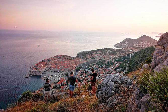 PRIVATE Panorama Sunset Tour in Dubrovnik - Stop 2: Dr. Franjo Tuđman Bridge terrace over the bay, port, and hills
