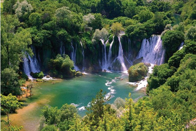 PRIVATE TOUR to Kravice Waterfalls, Mostar and Počitelj old town - Dr. Franja Tuđman Bridge terrace: Dubrovnik bay views first