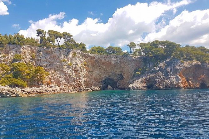 Rent a speed boat and explore beaches and coves of Elaphiti Islands - Lopud Island: Sandy Šunj Beach, Old Stone Streets, and the Temple of Sun
