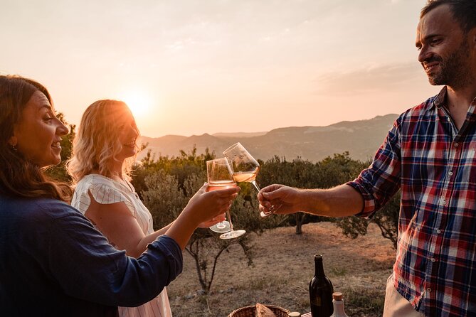 Sunset wine tasting in vineyard - What’s Included to Drink and Eat (And Why the Pairing Works)
