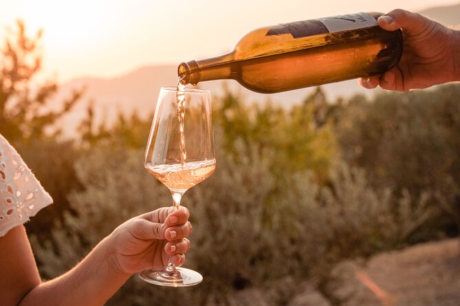 Sunset wine tasting in vineyard - The 3-Hour Flow: Pickup, Hike, Sunset Tasting, Return