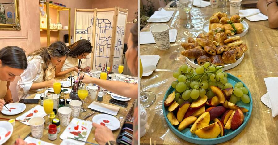 Traditional Brunch and Painting Class in Old Town Dubrovnik - Unlimited drinks: coffee, lavender lemonade, and mimosas